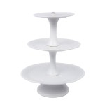 Suporte Porcelana Branco 3 andares